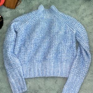 blue turtle neck sweater- SO size S